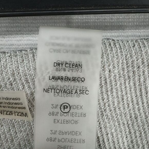 Calvin Klein Dress Pants Plus Size 22W Gray Slim Fit Crop Ankle Career New - Picture 15 of 16